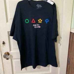 Squid Game Men’s Graphic T-Shirt size 3XL color Black NWT